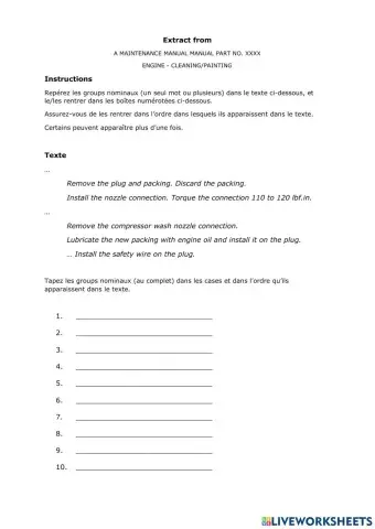 Trouver les goupes nominaux