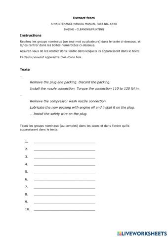 Trouver les goupes nominaux