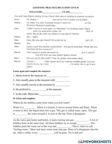 Dictation practice a2 - 01