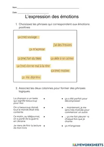 Exprimer les émotions