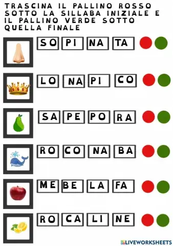 Riconosci inizio e fine