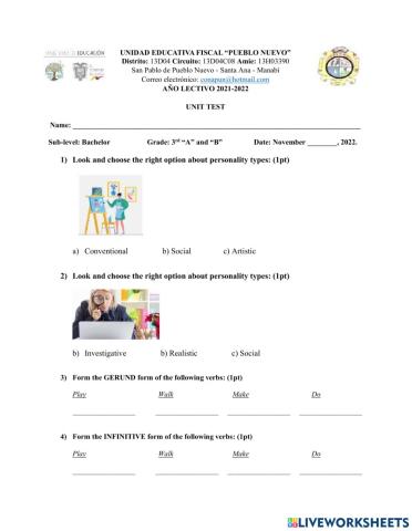 Test - 3rd Grade