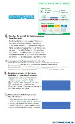 Simple past passive voice