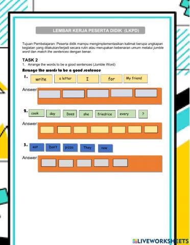 Simple present tense