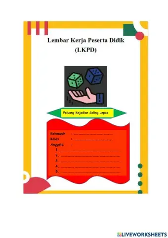 LKPD Peluang Kejadian Saling Lepas