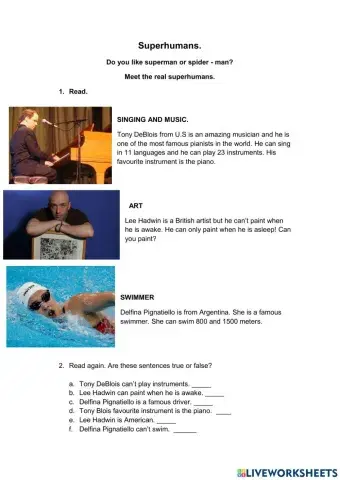 Superhumans - Reading