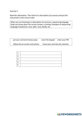 IE3, Unit 4, Listening, Exercise 3