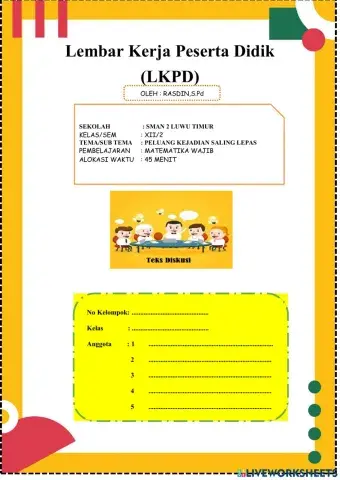 Peluang kejadian majemuk saling lepas