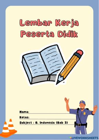 LKPD Bab 3 Bahasa Indonesia
