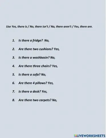 There is Yes - No questions