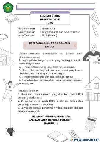 Lkpd kesebangunan dan kekongruenan
