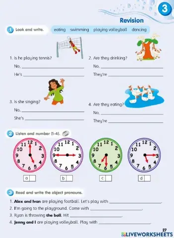 Smart Junior 3. WB p.27 Revision 3