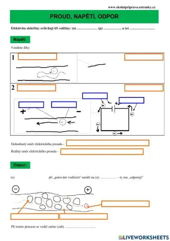 Napětí, Odpor, (Proud)