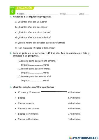 Prueba Tema 8 Mates