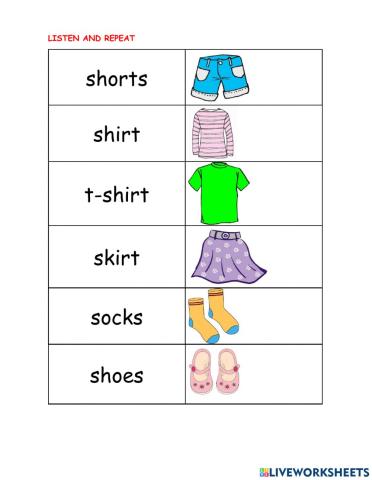 Clothes with S
