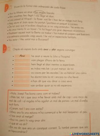 Pretèrit perfet o pretèrit indefinit