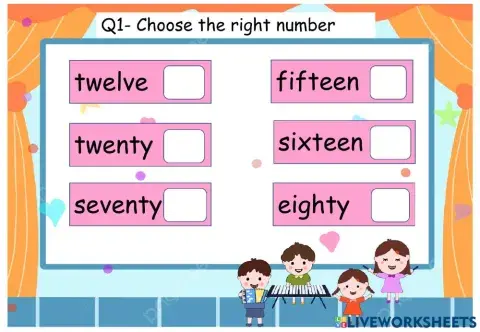Numbers phonics and skills time