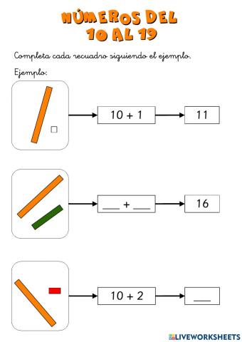 Números del 10 al 19