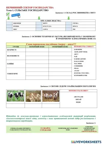 Первинний сектор господарства