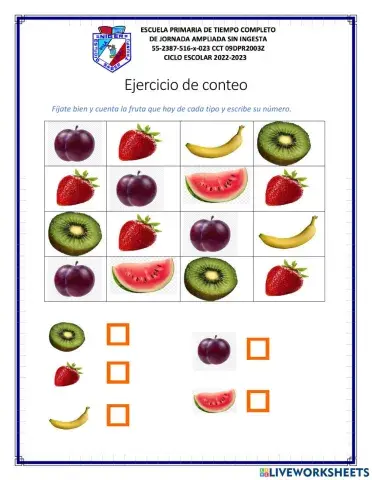 Conteo de frutas