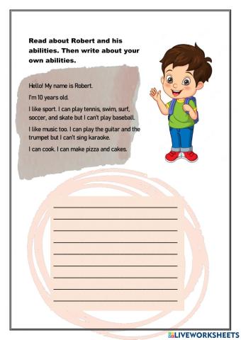 Talking about abilities