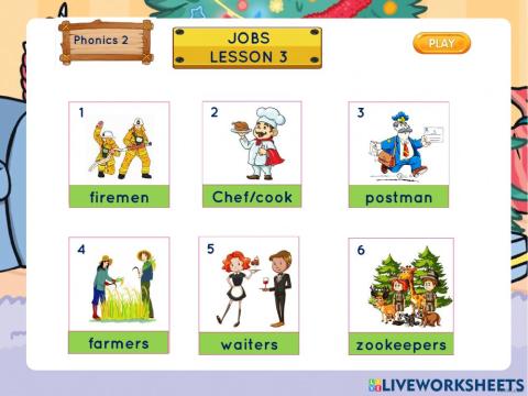 Phonic 2- jobs lesson 3