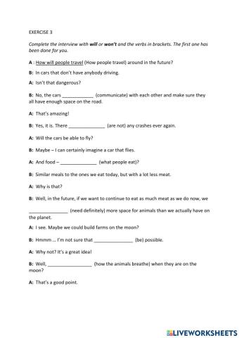 IE0, Unit 10, Grammar and Vocabulary, Exercise 3