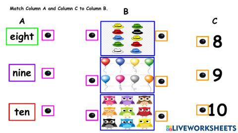 Numeral and Number Words 8 -10