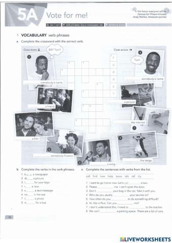 Vocabulary Verb phrases