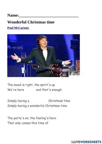 Wonderful Christmas time song