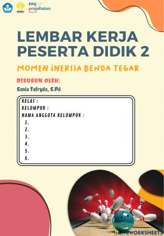 LKPD-2 Momen Inersia pada Benda Tegar