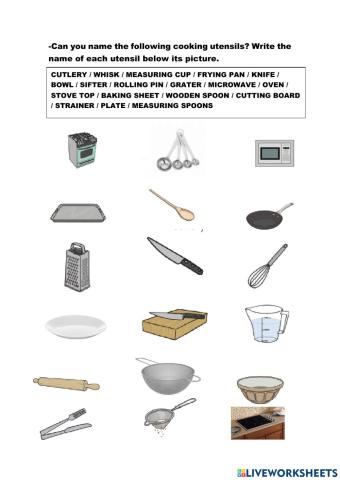 Cooking utensils