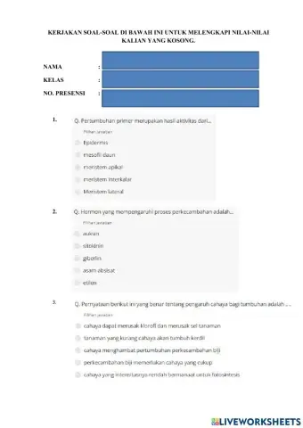 Pengganti nilai kosong bil