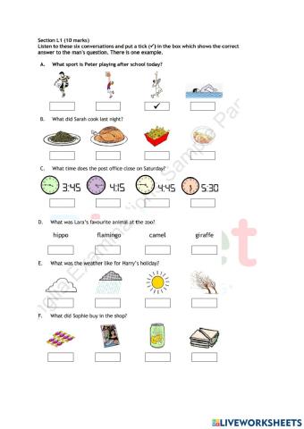 Preliminary - Written Exam