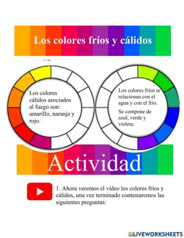 Los colores fríos y cálidos