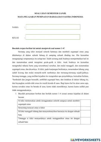 Ujian semester ganjil