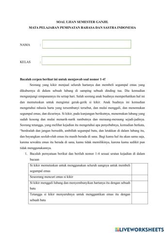 Ujian semester ganjil