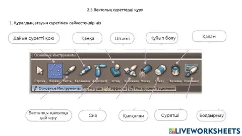 2.5 Векторлық суреттерді құру. 5 -сынып