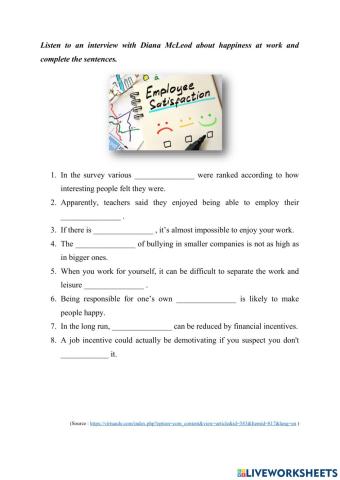 Job satisfaction interview C1