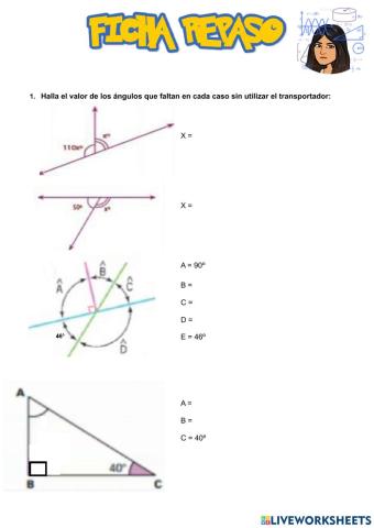 Ficha repaso ángulos