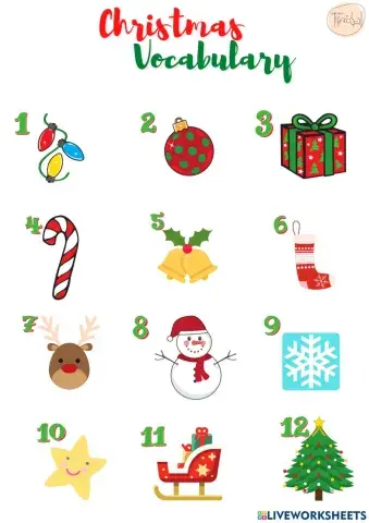 Christmas vocabulary