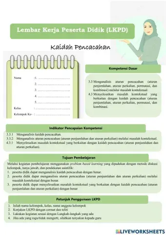 Lkpd aturan penjumlahan dan perkalian