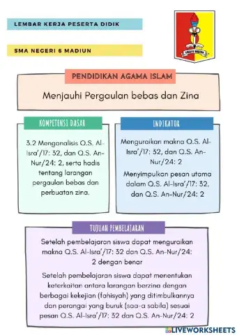 Larangan Pergaulan Bebas dan Perbuatan Zina
