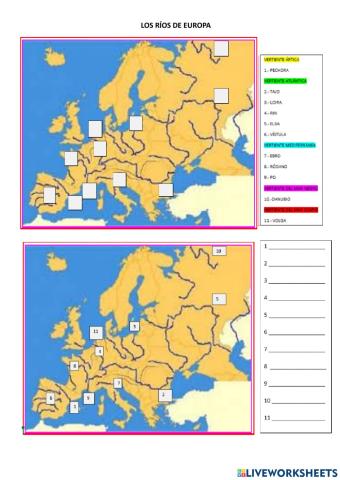 Los ríos de europa