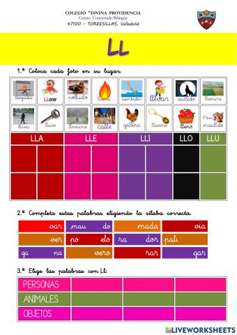 43.- ORTOGRAFÍA: la LL