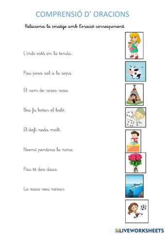 Comprensió d'oracions