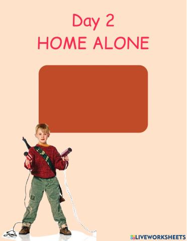 «Home alone» Christmas activites