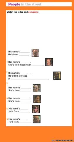 People in the street