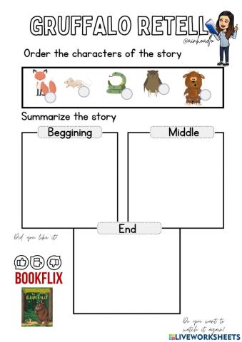 THE GRUFFALO: Reading worksheet