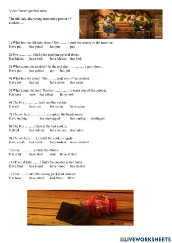 The old lady and the cookies Video